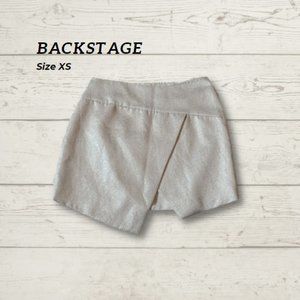 Backstage Silver Mini Skirt